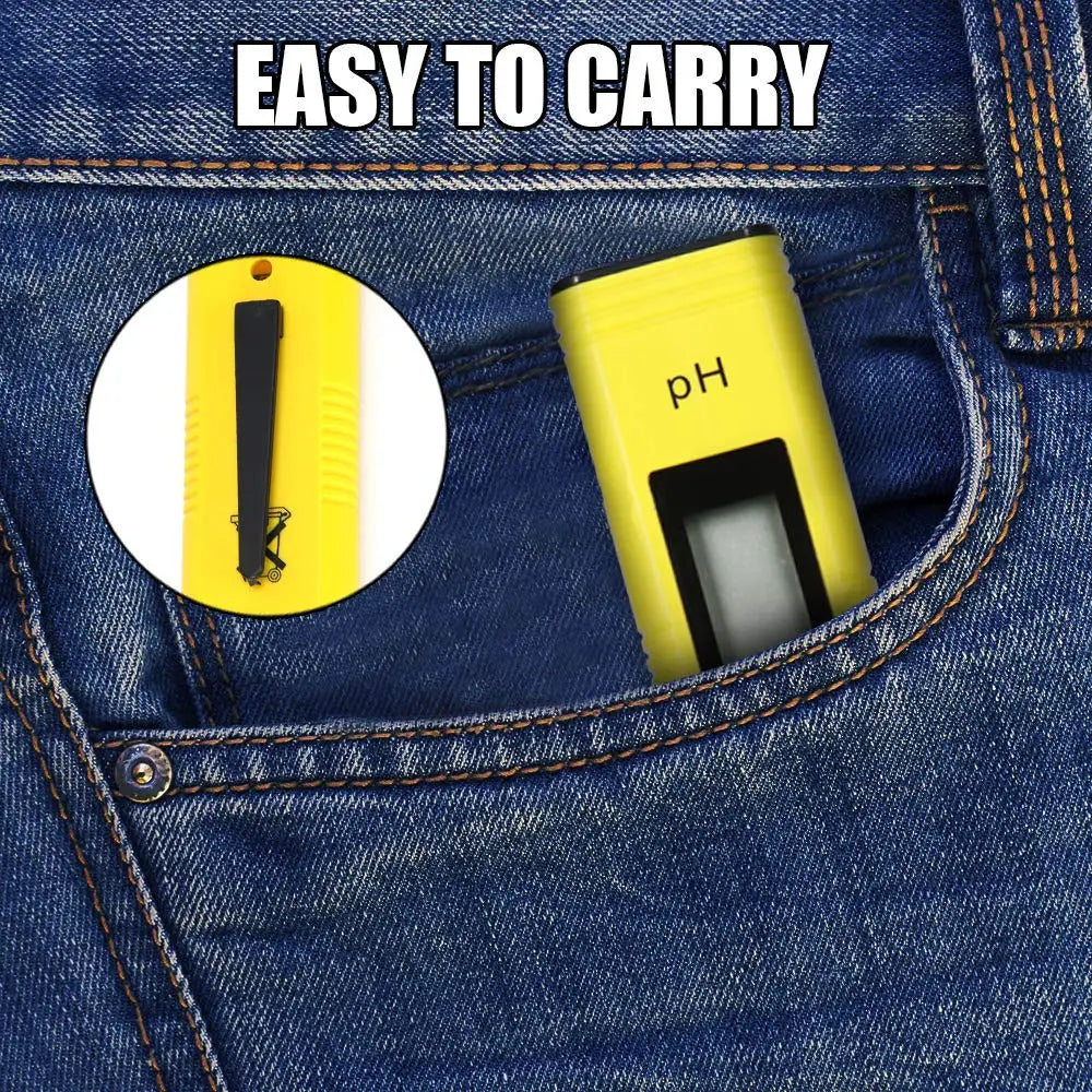 PH Meter 0.01 High Precision for Water Quality Tester with 0 14 Measurement Range Suitable Aquarium Swimming Pool